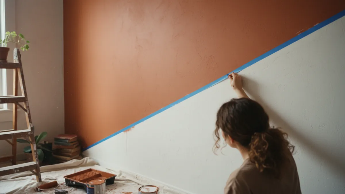 Peinture salon deux tons : nos secrets pour un mur parfait